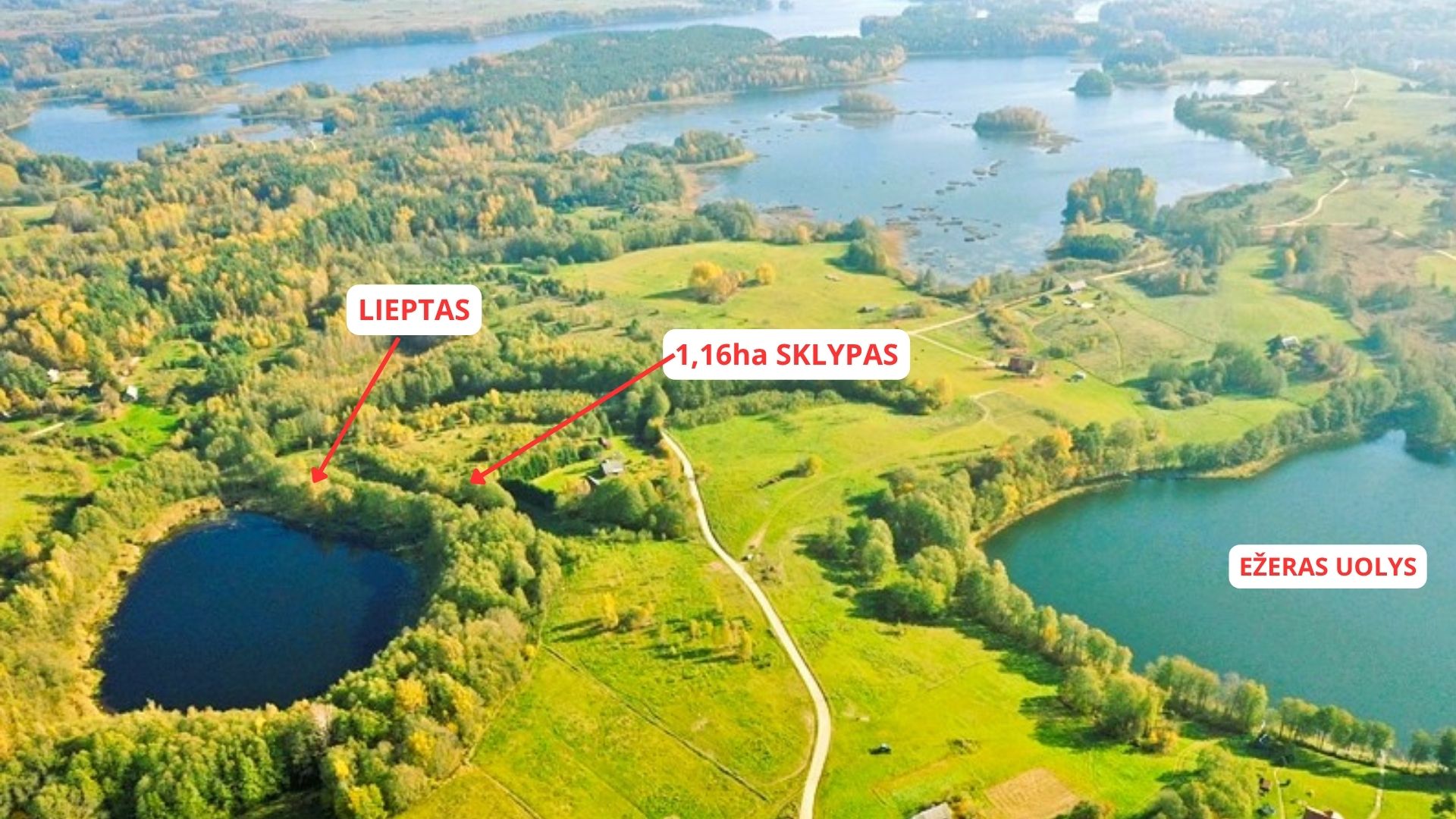 ŽEMĖS SKLYPAS ANT BRUŽOKĖLIO EŽERO KRANTO ZARASŲ R.