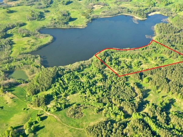 VERTINGAS 10,5 HA ŽEMĖS SKLYPAS SU 450 M ZIRNAJO EŽERO PAKRANTĖS ZARASŲ R.