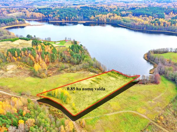 0,85 HA NAMŲ VALDOS ŽEMĖS SKLYPAS ANT GRAŽAUS ZIRNAJO EŽERO KRANTO ZARASŲ R., ZIRNAJŲ K.