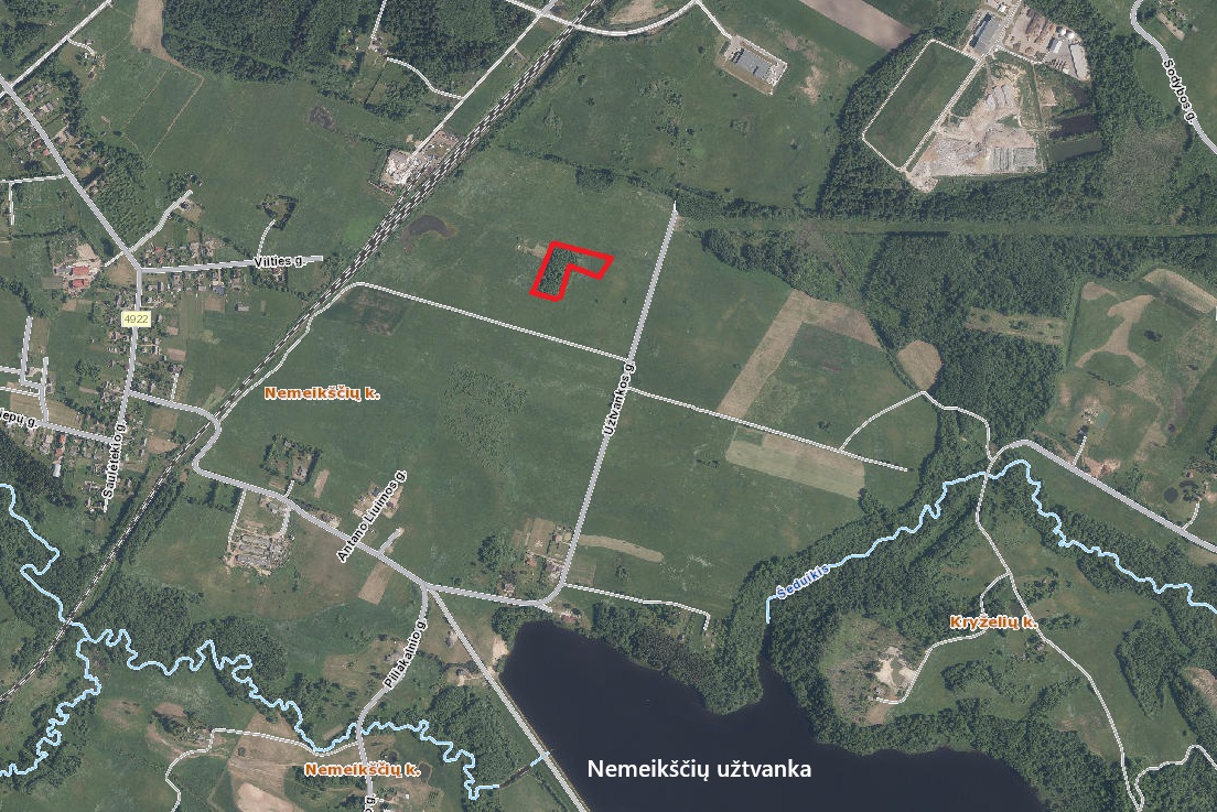 Parduodamas 0,82 ha žemės ūkio paskirties sklypas šalia Utenos miesto