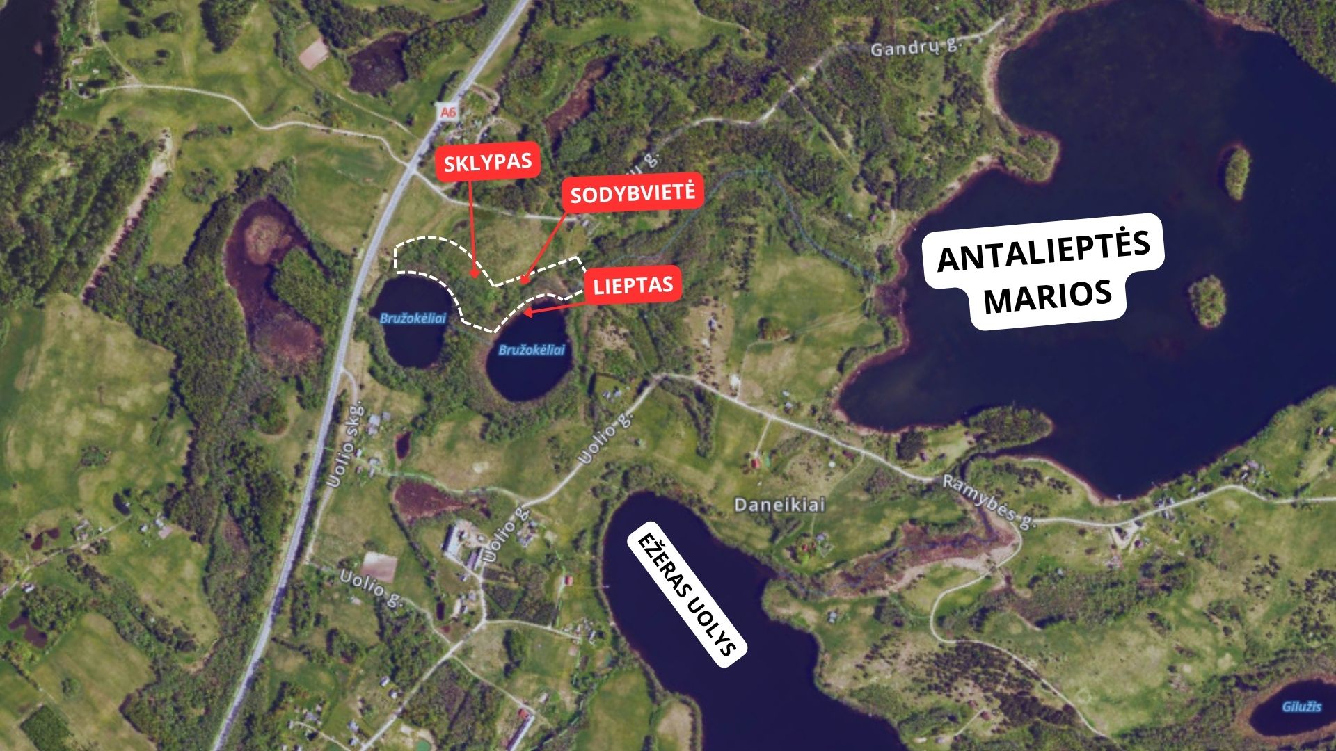 IŠSKIRTINIS 2,6 HA SKLYPAS ZARASŲ KRAŠTE – 23 EŽERŲ APSUPTYJE, SU PAKRANTE PRIE BRUŽOKĖLIŲ EŽERO!