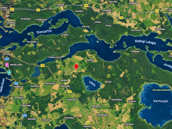PARDUODAMA SODYBA ŠALIA GOJAUS MIŠKO SU 10,39 HA ŽEMĖS SKLYPU MOLĖTŲ RAJONE